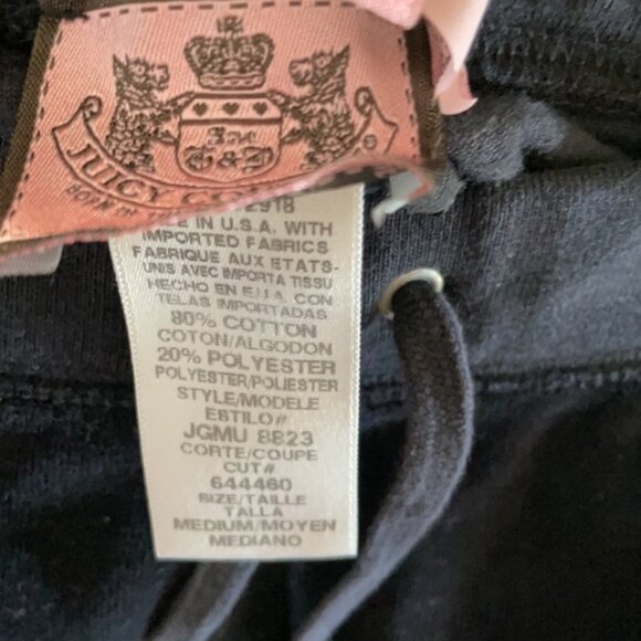 Vintage Black Juicy Couture Track Suit sz medium - Picture 8 of 9